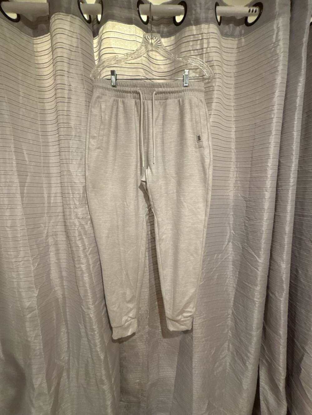 Cory Vines Men's Grey Marled Drawstring Jogger Sweatpants Size Medium